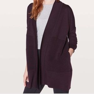 Lululemon Sits in Lotus Wrap Cardigan Sweater
